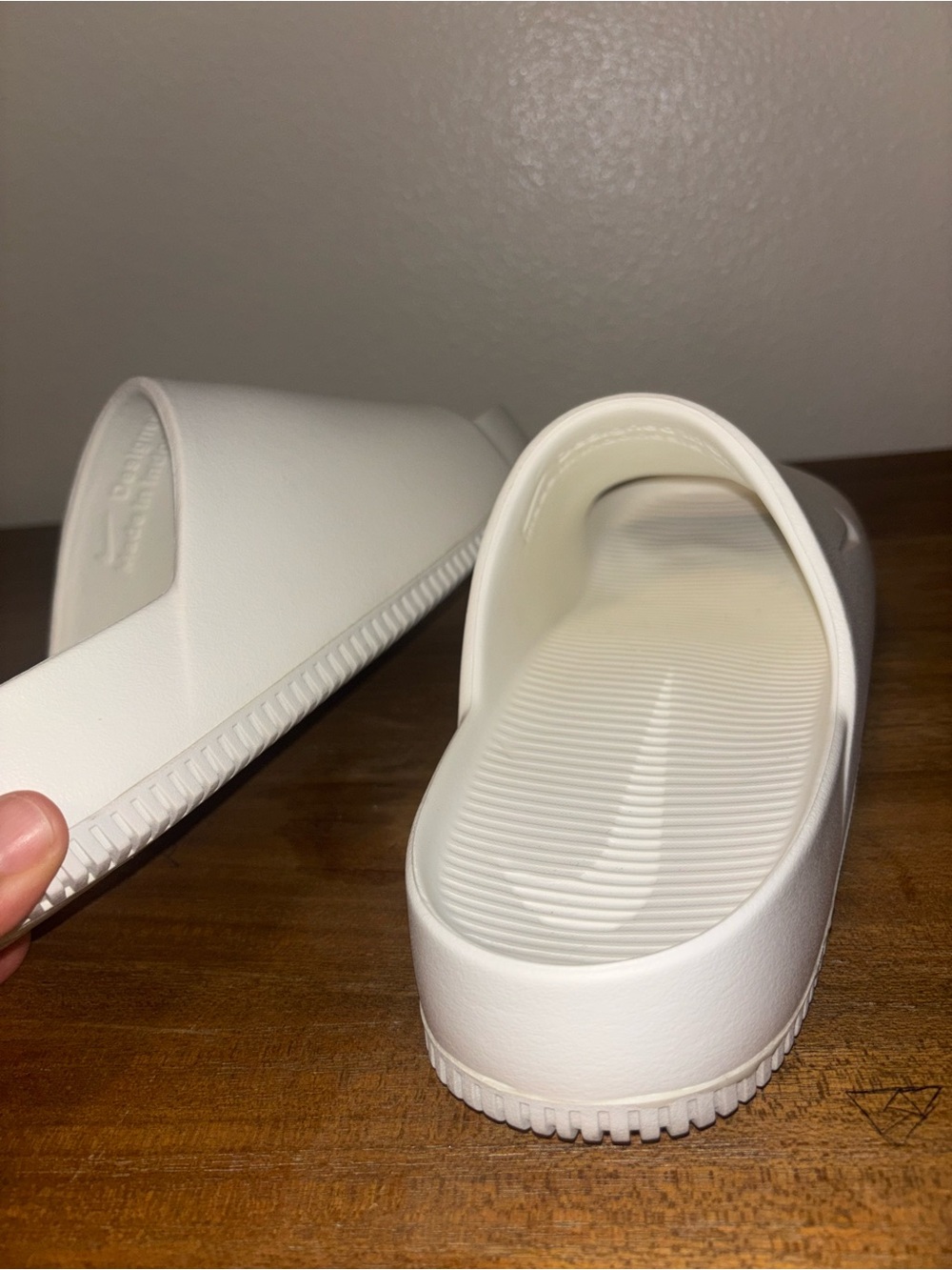 Nike All-White Slide Sandals women 11 men 10 - Picture 7 of 7